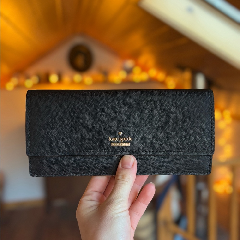 Kate Spade Black Clutch Wallet